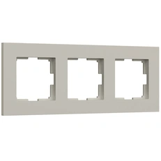 Изображение Рамка на 3 поста Slab (дымчатый софт) W0032917