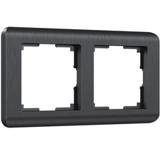 Изображение Рамка на 2 поста Stream (графит) W0022104