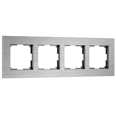 Изображение Рамка на 4 поста AluMax (алюминий) W0043506